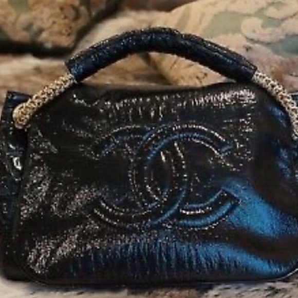 2009 CHANEL Black Rock & Chain XL Cabas Tote EUC - Picture 8 of 16